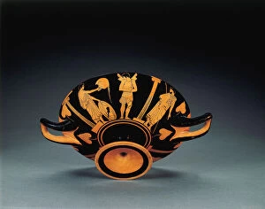 Attic red-figured kylix, c. 470 BC (terracotta) (see also 2636770-1)