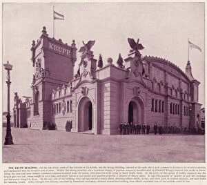 Chicago Worlds Fair, 1893: The Krupp Building (b / w photo)