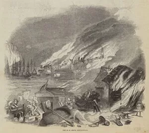 Fire at St John s, Newfoundland (engraving)