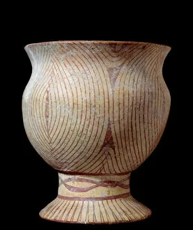 Neolithic era: ceramic vase. From Thailand. 4630 BC. Sun 0, 23x0, 2 m Paris, Musee Guimet